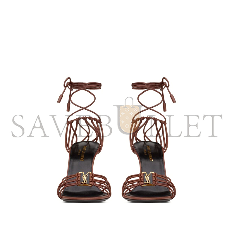 YSL BABYLONE SANDALS IN SMOOTH LEATHER 785706AADF02603 YSL BABYLONE SANDALS IN SMOOTH LEATHER 785706AADF02603