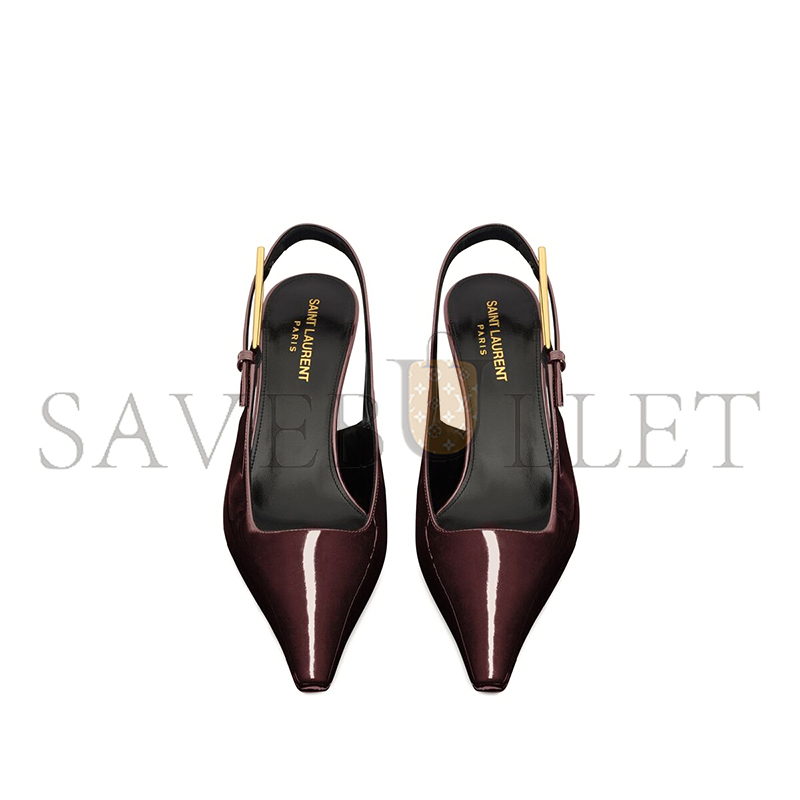 YSL LEE SLINGBACK PUMPS IN PATENT LEATHER 799704AAAPQ2226 YSL LEE SLINGBACK PUMPS IN PATENT LEATHER 799704AAAPQ2226