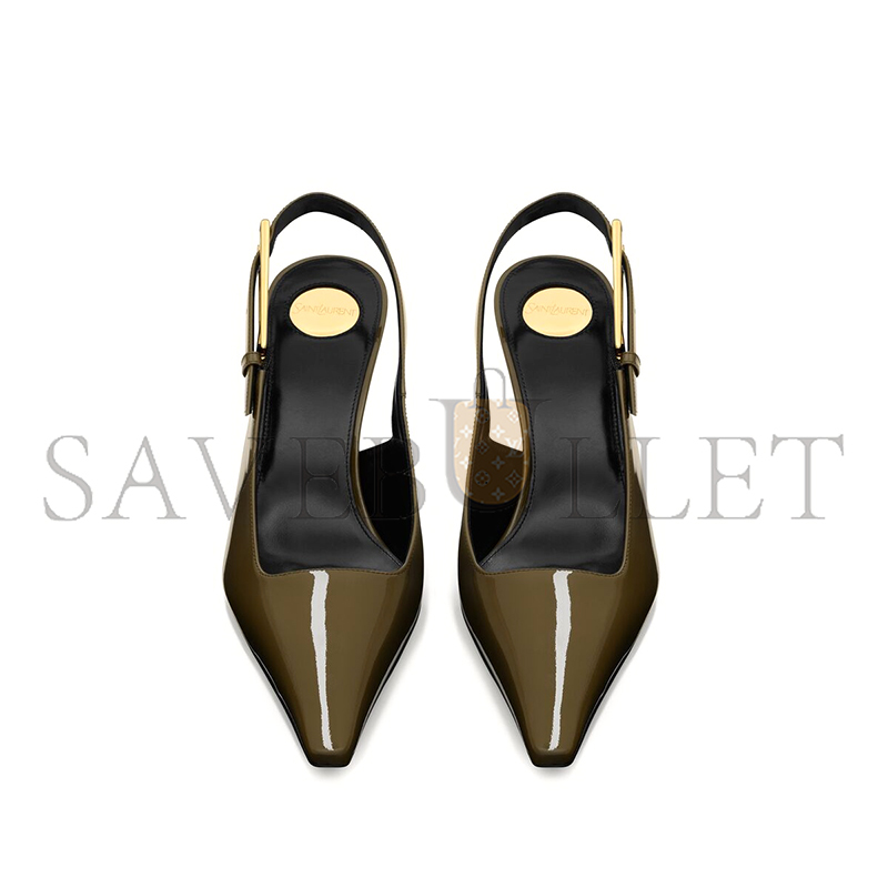 YSL LEE SLINGBACK PUMPS IN PATENT LEATHER 8191611TV003305 YSL LEE SLINGBACK PUMPS IN PATENT LEATHER 8191611TV003305