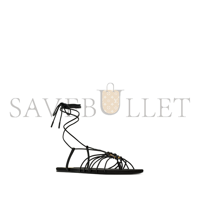 YSL BABYLONE SANDALS IN SMOOTH LEATHER 820656AAEOF1000 YSL BABYLONE SANDALS IN SMOOTH LEATHER 820656AAEOF1000