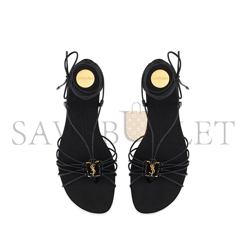 YSL BABYLONE SANDALS IN SMOOTH LEATHER 820656AAEOF1000 YSL BABYLONE SANDALS IN SMOOTH LEATHER 820656AAEOF1000