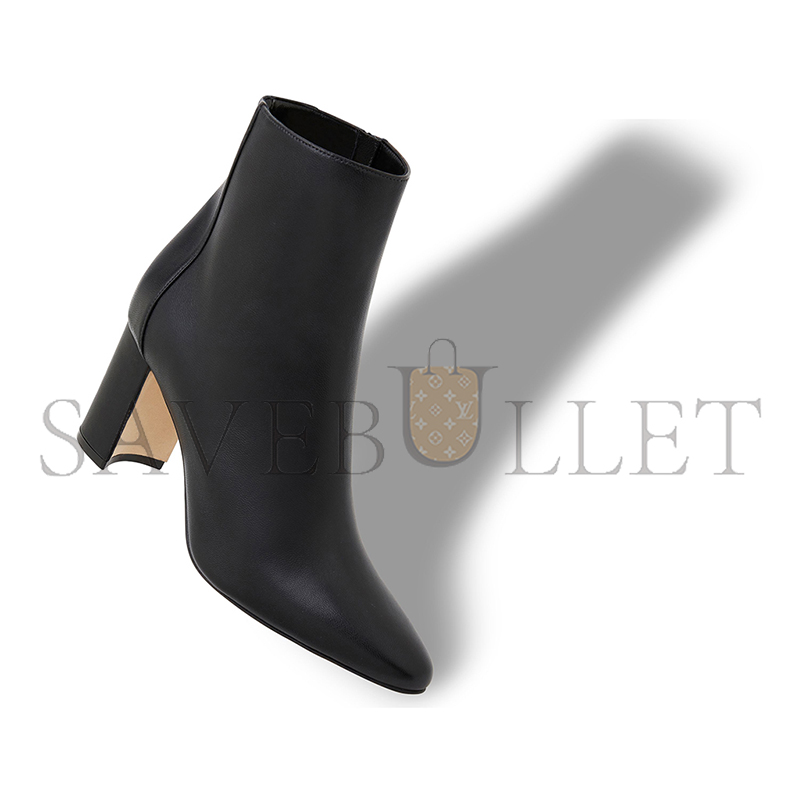 MANOLO BLAHNIK ROSIE BLACK NAPPA LEATHER ANKLE BOOTS 219-0385-0003 MANOLO BLAHNIK ROSIE BLACK NAPPA LEATHER ANKLE BOOTS 219-0385-0003