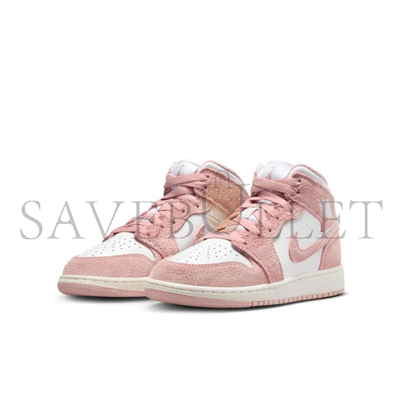NIKE AIR JORDAN 1 MID SE LEGEND PINK GS SHOES FN7432-161 NIKE AIR JORDAN 1 MID SE LEGEND PINK GS SHOES FN7432-161