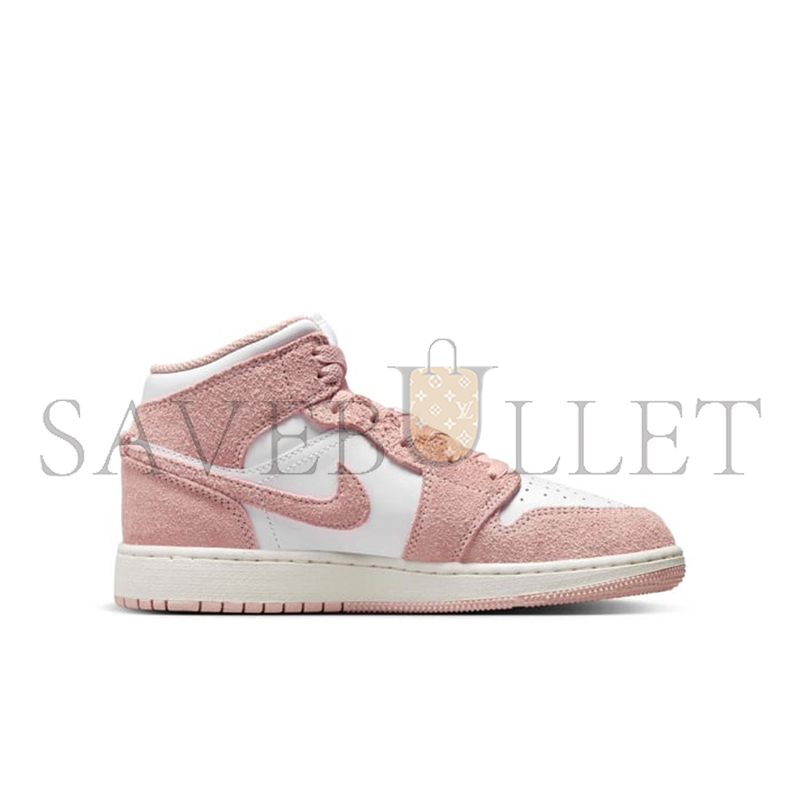 NIKE AIR JORDAN 1 MID SE LEGEND PINK GS SHOES FN7432-161 NIKE AIR JORDAN 1 MID SE LEGEND PINK GS SHOES FN7432-161