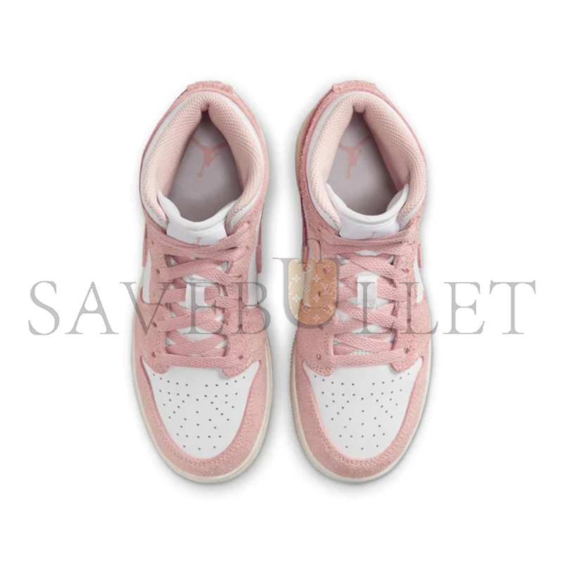 NIKE AIR JORDAN 1 MID SE LEGEND PINK GS SHOES FN7432-161 NIKE AIR JORDAN 1 MID SE LEGEND PINK GS SHOES FN7432-161