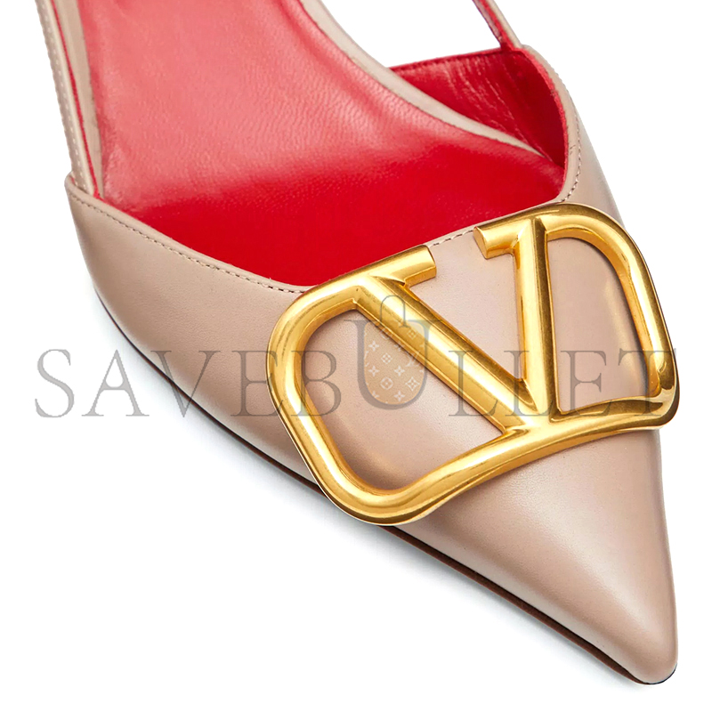 VALENTINO VLOGO SIGNATURE CALFSKIN SLINGBACK PUMP 40MM 1.6IN 5W2S0Q70DSH_P45 VALENTINO VLOGO SIGNATURE CALFSKIN SLINGBACK PUMP 40MM 1.6IN 5W2S0Q70DSH_P45