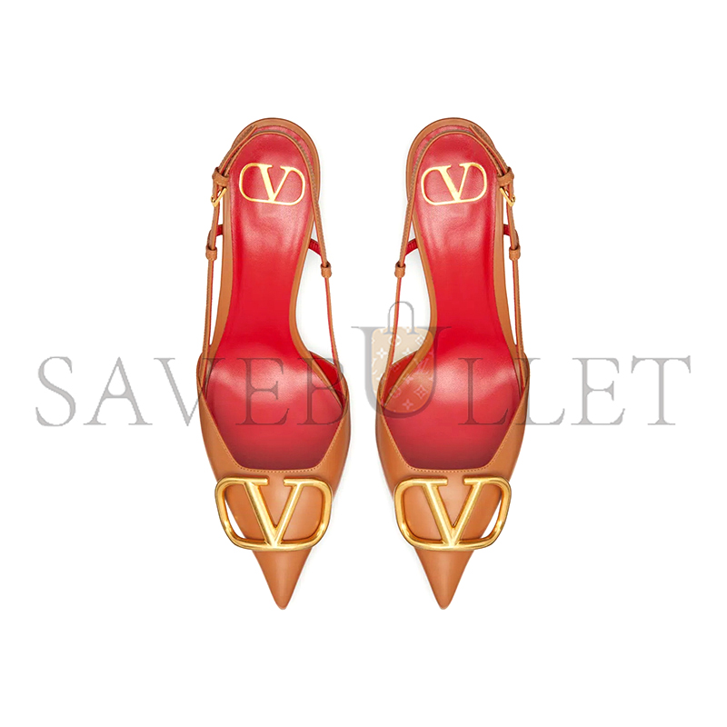 VALENTINO VLOGO SIGNATURE CALFSKIN SLINGBACK PUMP 80MM 3.15IN 4W2S0R01DSH_KEL VALENTINO VLOGO SIGNATURE CALFSKIN SLINGBACK PUMP 80MM 3.15IN 4W2S0R01DSH_KEL