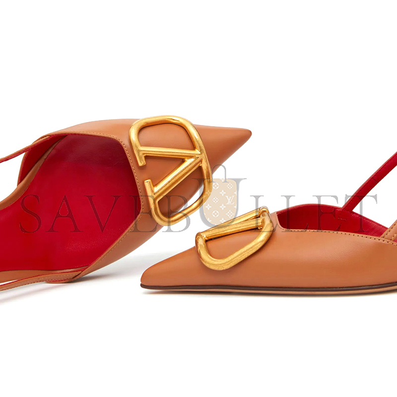 VALENTINO VLOGO SIGNATURE CALFSKIN SLINGBACK PUMP 80MM 3.15IN 4W2S0R01DSH_KEL VALENTINO VLOGO SIGNATURE CALFSKIN SLINGBACK PUMP 80MM 3.15IN 4W2S0R01DSH_KEL