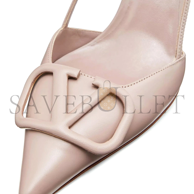VALENTINO VLOGO SIGNATURE CALFSKIN SLINGBACK PUMP 80MM 3.15IN 5W2S0R01MZF_P45 VALENTINO VLOGO SIGNATURE CALFSKIN SLINGBACK PUMP 80MM 3.15IN 5W2S0R01MZF_P45