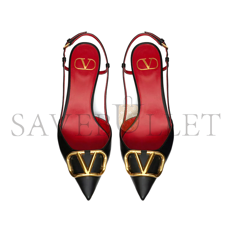 VALENTINO VLOGO SIGNATURE CALFSKIN SLINGBACK PUMP 40MM 1.6IN 5W2S0Q70DSH_0NO VALENTINO VLOGO SIGNATURE CALFSKIN SLINGBACK PUMP 40MM 1.6IN 5W2S0Q70DSH_0NO