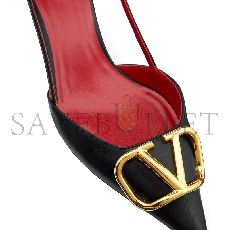 VALENTINO VLOGO SIGNATURE CALFSKIN SLINGBACK PUMP 40MM 1.6IN 5W2S0Q70DSH_0NO VALENTINO VLOGO SIGNATURE CALFSKIN SLINGBACK PUMP 40MM 1.6IN 5W2S0Q70DSH_0NO