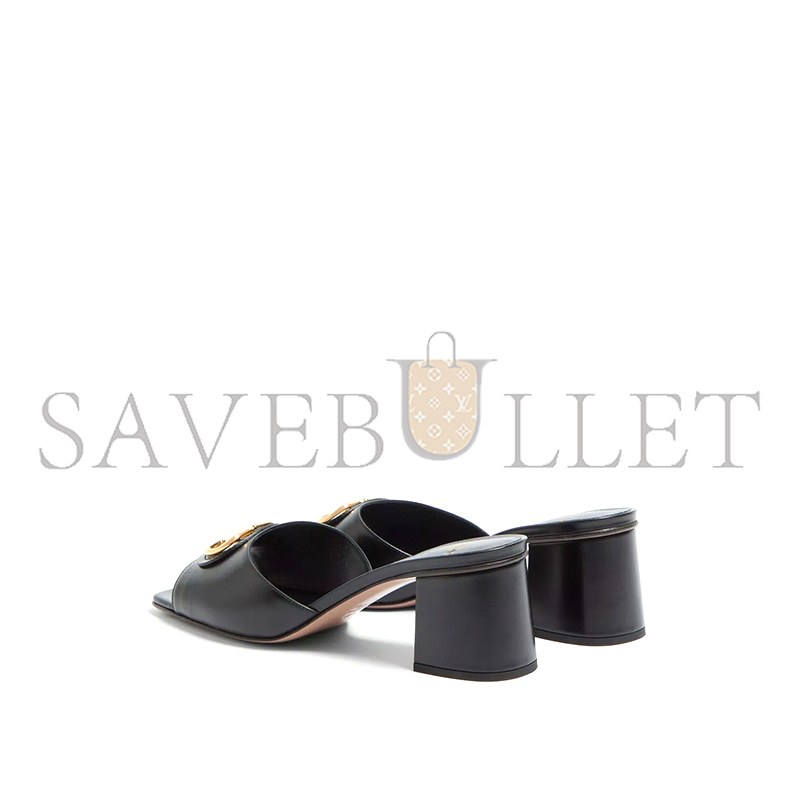 VALENTINO VLOGO SIGNATURE SLIDE SANDAL IN CALFSKIN 60MM 6W0S0MH7DSH_0NO VALENTINO VLOGO SIGNATURE SLIDE SANDAL IN CALFSKIN 60MM 6W0S0MH7DSH_0NO