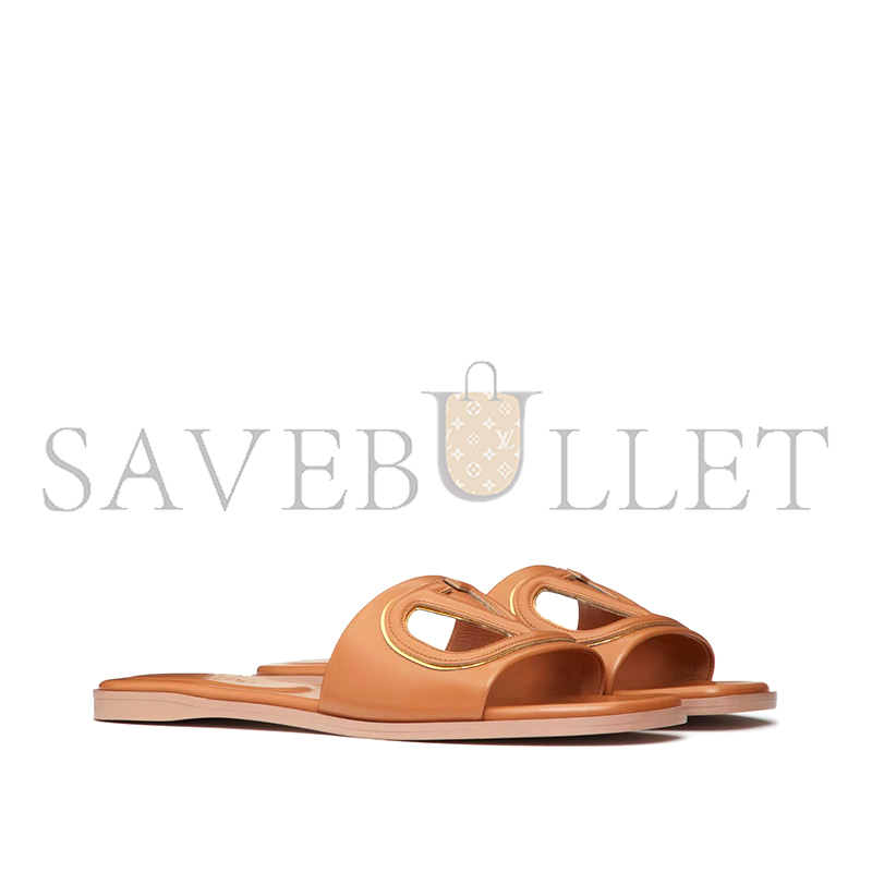 VALENTINO VLOGO CUT-OUT CALFSKIN SLIDE SANDAL 4W2S0IB0RLL_YH7 VALENTINO VLOGO CUT-OUT CALFSKIN SLIDE SANDAL 4W2S0IB0RLL_YH7