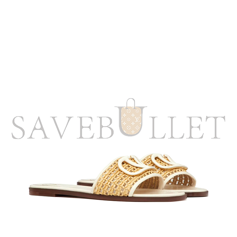 VALENTINO VLOGO SIGNATURE WOVEN RAFFIA SLIDE SANDAL 80MM 4W2S0BD5TTX_A80 VALENTINO VLOGO SIGNATURE WOVEN RAFFIA SLIDE SANDAL 80MM 4W2S0BD5TTX_A80