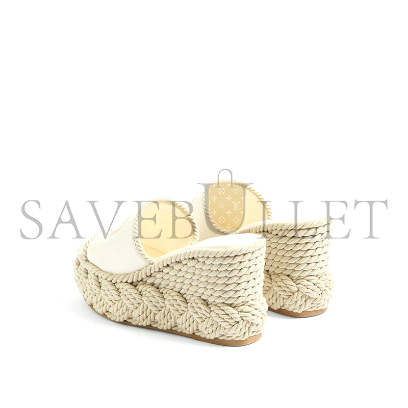 VALENTINO VLOGO TORCHON WEDGE SLIDE IN NAPPA 100MM 6W2S0KC5YWI_098 VALENTINO VLOGO TORCHON WEDGE SLIDE IN NAPPA 100MM 6W2S0KC5YWI_098