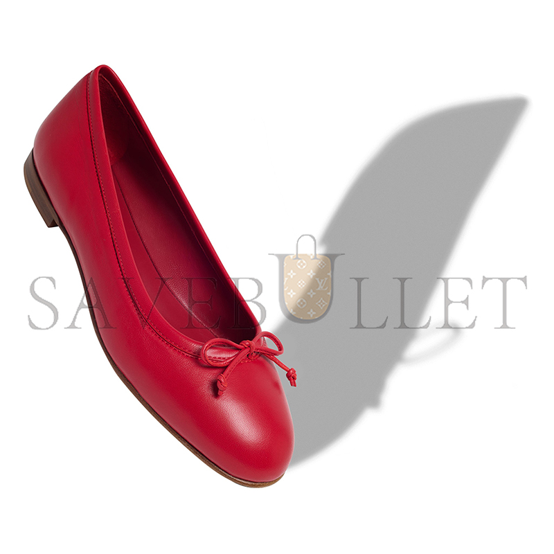 MANOLO BLAHNIK VERALLI RED NAPPA LEATHER BALLERINA FLATS 223-1548-0011 MANOLO BLAHNIK VERALLI RED NAPPA LEATHER BALLERINA FLATS 223-1548-0011