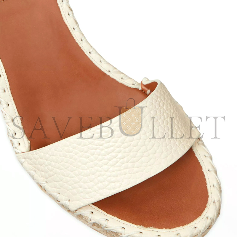 VALENTINO DOUBLE ROCKSTUD GRAINY CALFSKIN WEDGE SANDAL 105MM 1W2S0090VTO_L13 VALENTINO DOUBLE ROCKSTUD GRAINY CALFSKIN WEDGE SANDAL 105MM 1W2S0090VTO_L13