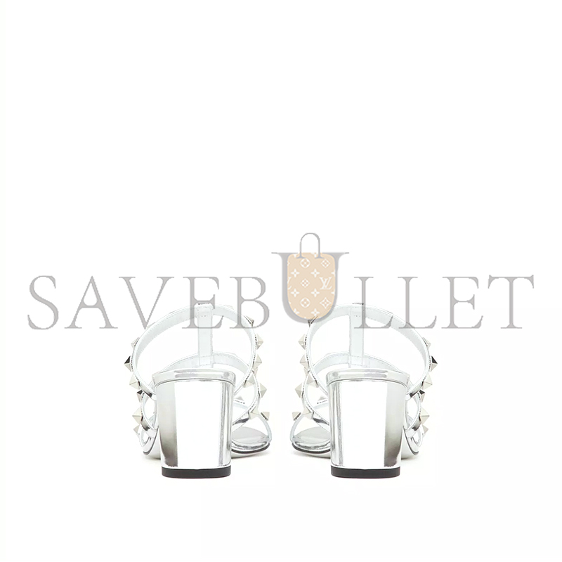 VALENTINO ROCKSTUD MIRROR-EFFECT SLIDE SANDAL 60MM 3W2S0C47WRP_S13 VALENTINO ROCKSTUD MIRROR-EFFECT SLIDE SANDAL 60MM 3W2S0C47WRP_S13