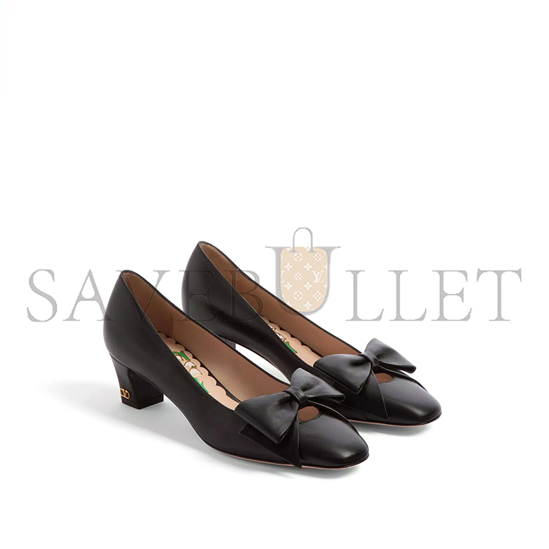 VALENTINO BOWOW PUMPS IN KIDSKIN 45MM 6W2S0LB5DDT_0NO VALENTINO BOWOW PUMPS IN KIDSKIN 45MM 6W2S0LB5DDT_0NO