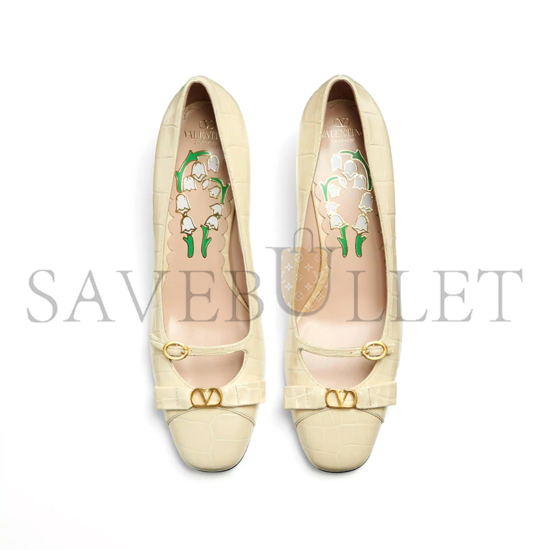 VALENTINO BOWOW DÉCOLLETÉIN PRINTED CALFSKIN 45MM 6W2S0LD2HUR_REN VALENTINO BOWOW DÉCOLLETÉIN PRINTED CALFSKIN 45MM 6W2S0LD2HUR_REN