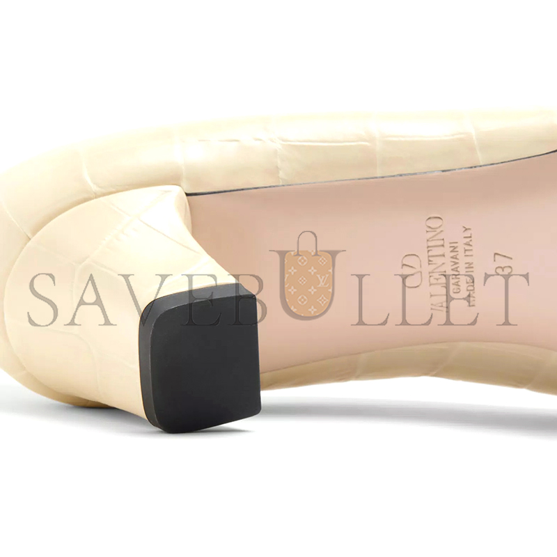 VALENTINO BOWOW DÉCOLLETÉIN PRINTED CALFSKIN 45MM 6W2S0LD2HUR_REN VALENTINO BOWOW DÉCOLLETÉIN PRINTED CALFSKIN 45MM 6W2S0LD2HUR_REN