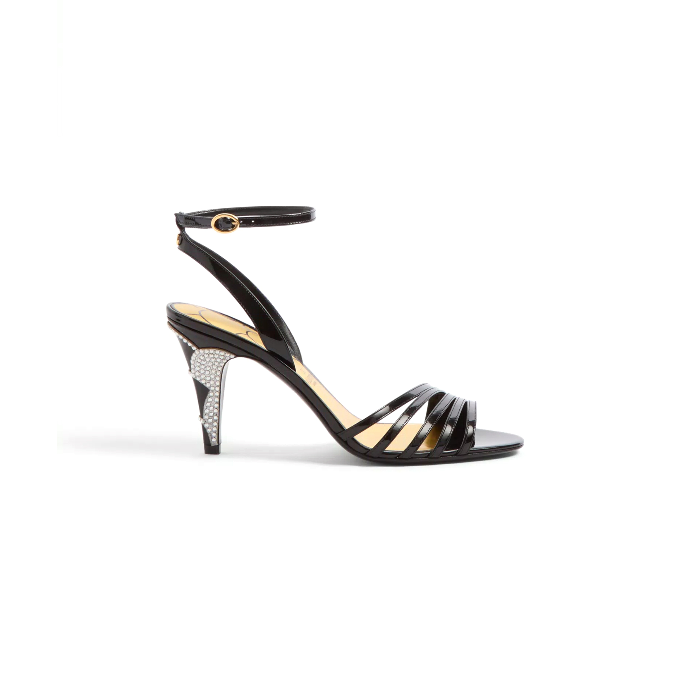 VALENTINO LADYCRUSH PATENT LEATHER SANDAL WITH CRYSTALS 85MM 6W2S0LD3SWK_R2D VALENTINO LADYCRUSH PATENT LEATHER SANDAL WITH CRYSTALS 85MM 6W2S0LD3SWK_R2D