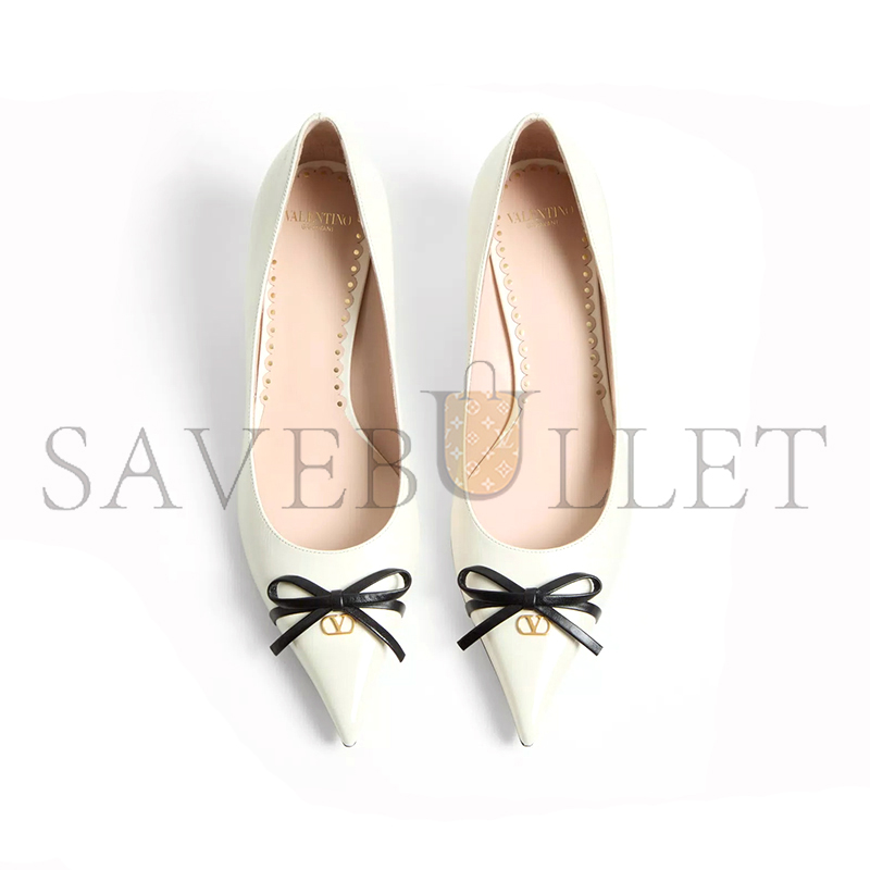 VALENTINO BEPOINTY PUMP IN PATENT LEATHER AND KIDSKIN 45MM 6W2S0LQ0DAL_A81 VALENTINO BEPOINTY PUMP IN PATENT LEATHER AND KIDSKIN 45MM 6W2S0LQ0DAL_A81