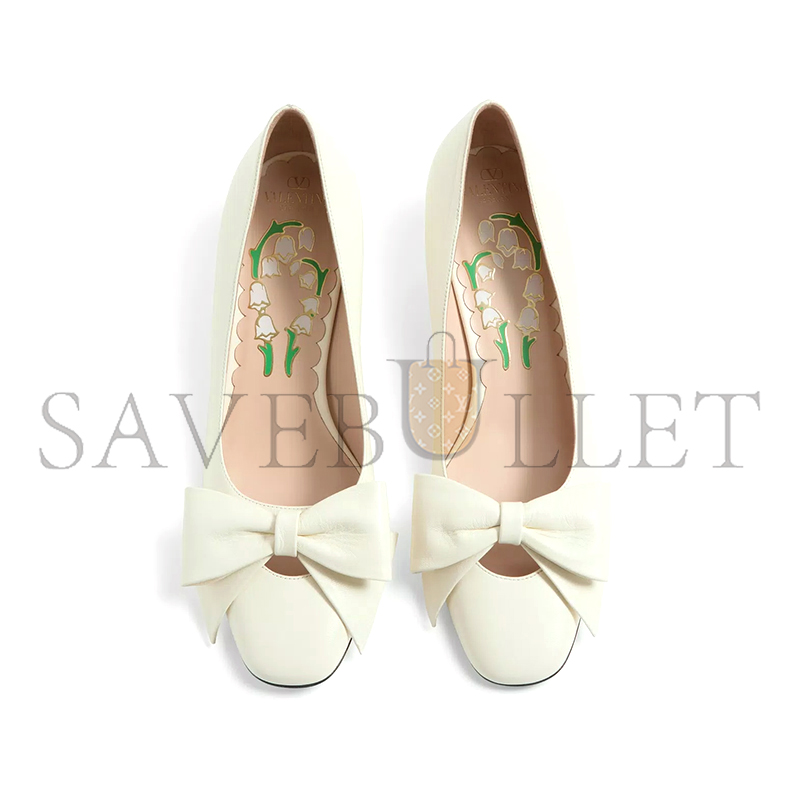 VALENTINO BOWOW PUMPS IN KIDSKIN 45MM 6W2S0LB5DDT_098 VALENTINO BOWOW PUMPS IN KIDSKIN 45MM 6W2S0LB5DDT_098
