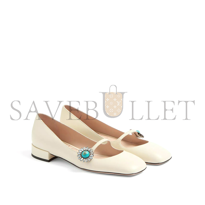 VALENTINO MARY-JANE PRESHOES BALLERINA IN KIDSKIN WITH JEWEL BUTTON 20MM 6W2S0LL7DHS_9TK VALENTINO MARY-JANE PRESHOES BALLERINA IN KIDSKIN WITH JEWEL BUTTON 20MM 6W2S0LL7DHS_9TK