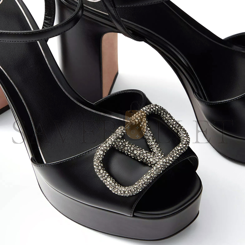 VALENTINO SANDAL WITH VLOGO SIGNATURE PLATFORM IN CALFSKIN 115MM 5W0S0FG2EST_249 VALENTINO SANDAL WITH VLOGO SIGNATURE PLATFORM IN CALFSKIN 115MM 5W0S0FG2EST_249