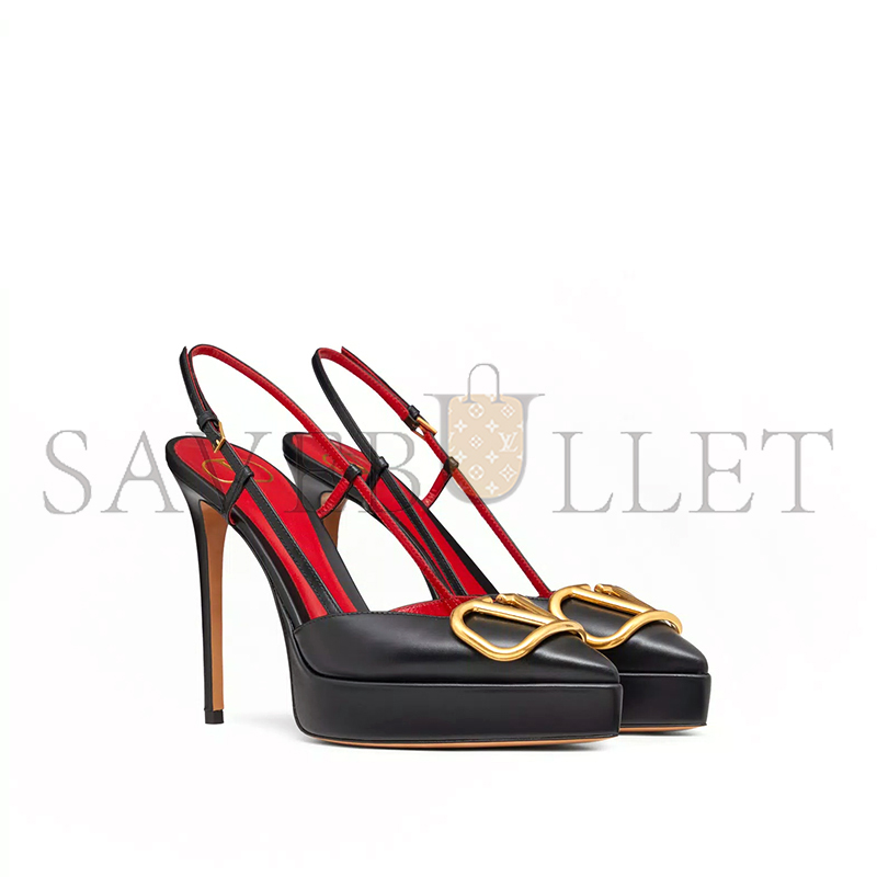 VALENTINO VLOGO SIGNATURE CALFSKIN SLINGBACK PLATFORM PUMP 120MM 4W2S0FT0DSH_0NO VALENTINO VLOGO SIGNATURE CALFSKIN SLINGBACK PLATFORM PUMP 120MM 4W2S0FT0DSH_0NO