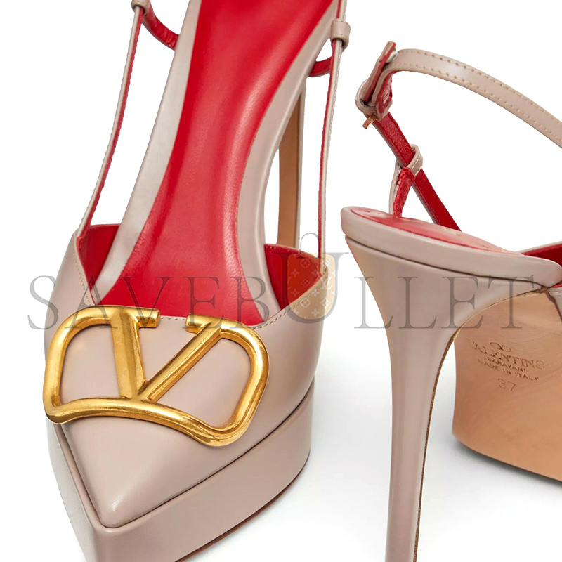 VALENTINO VLOGO SIGNATURE CALFSKIN SLINGBACK PLATFORM PUMP 120MM 4W2S0FT0DSH_P45 VALENTINO VLOGO SIGNATURE CALFSKIN SLINGBACK PLATFORM PUMP 120MM 4W2S0FT0DSH_P45