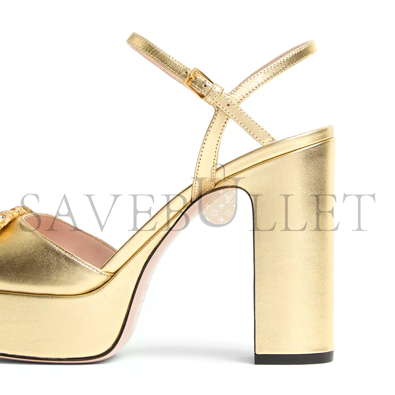 VALENTINO VLOGO SIGNATURE PLATFORM PUMP IN LAMINATED NAPPA 115MM 6W2S0LF8LUY_9MR VALENTINO VLOGO SIGNATURE PLATFORM PUMP IN LAMINATED NAPPA 115MM 6W2S0LF8LUY_9MR