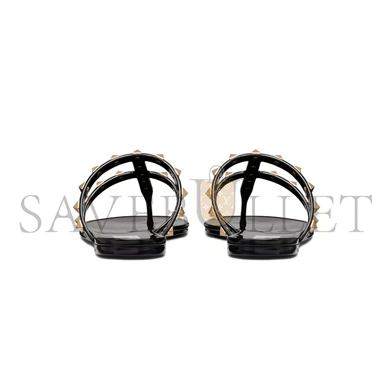 VALENTINO ROCKSTUD FLAT RUBBER SANDAL 3W2S0T84PVS_0NO VALENTINO ROCKSTUD FLAT RUBBER SANDAL 3W2S0T84PVS_0NO