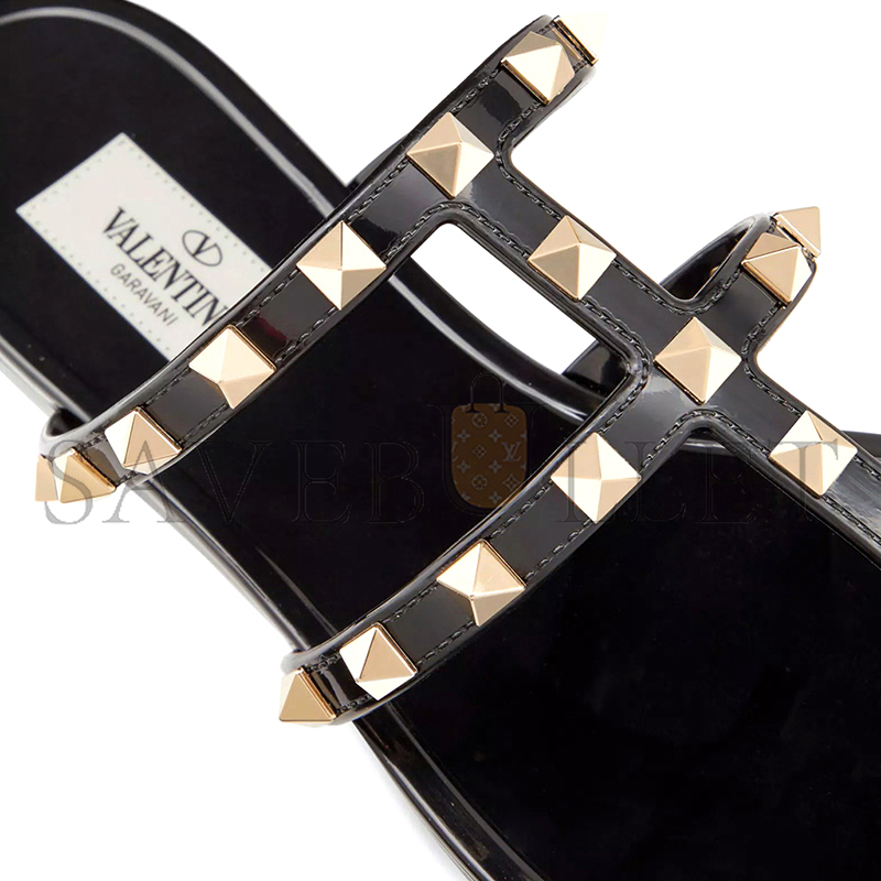 VALENTINO ROCKSTUD FLAT RUBBER SANDAL 3W2S0T84PVS_0NO VALENTINO ROCKSTUD FLAT RUBBER SANDAL 3W2S0T84PVS_0NO