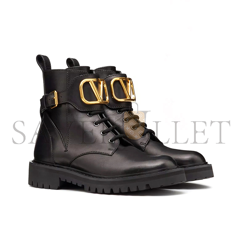 VALENTINO VLOGO SIGNATURE CALFSKIN COMBAT BOOT 35MM 5W2S0Q03BEK_0NO VALENTINO VLOGO SIGNATURE CALFSKIN COMBAT BOOT 35MM 5W2S0Q03BEK_0NO