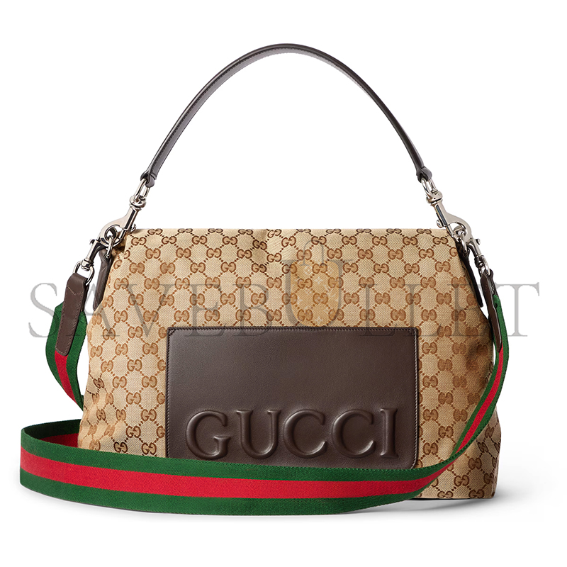 GUCCI MEDIUM GG CROSSBODY BAG WITH WEB 821616 (36*25*12cm) GUCCI MEDIUM GG CROSSBODY BAG WITH WEB 821616 (36*25*12cm)