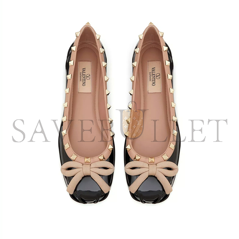 VALENTINO ROCKSTUD PATENT LEATHER BALLERINA 3W2S0HQ5VNW_N71 VALENTINO ROCKSTUD PATENT LEATHER BALLERINA 3W2S0HQ5VNW_N71