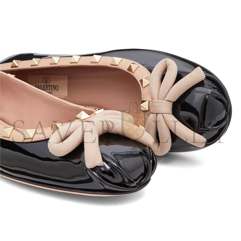 VALENTINO ROCKSTUD PATENT LEATHER BALLERINA 3W2S0HQ5VNW_N71 VALENTINO ROCKSTUD PATENT LEATHER BALLERINA 3W2S0HQ5VNW_N71