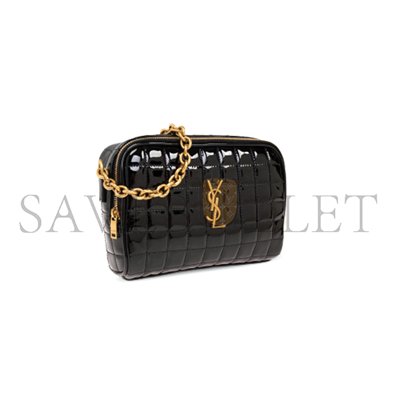 YSL BLACK CASSANDRE QUILTED MINI CROSSBODY BAG 7648092IU071000 (19.5*14*4cm)