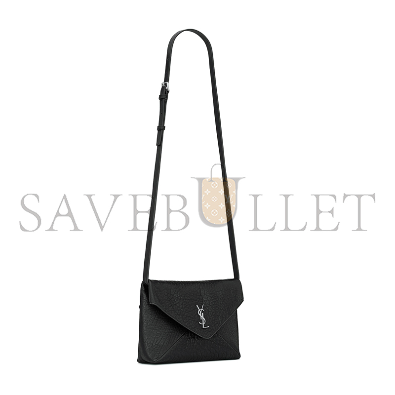YSL CASSANDRE ENVELOPE MESSENGER IN LAMBSKIN 801490AACIU1000 (23*16.5*6cm)