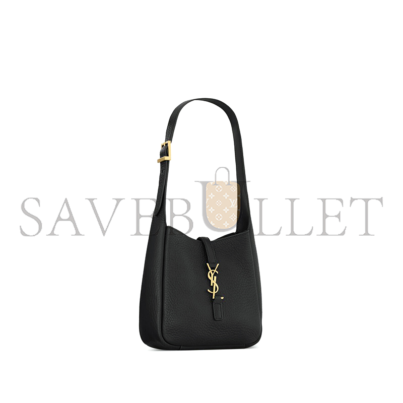 YSL LE 5 À 7 SUPPLE BABY IN GRAINED LEATHER 809461AADUU1000 (16*15*7cm)
