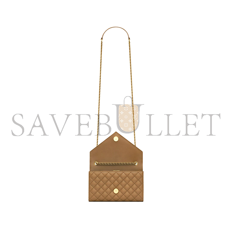 YSL ENVELOPE SMALL IN MATELASSÉ LAMBSKIN 600195AACT72760 (21*13*6cm) YSL ENVELOPE SMALL IN MATELASSÉ LAMBSKIN 600195AACT72760 (21*13*6cm)