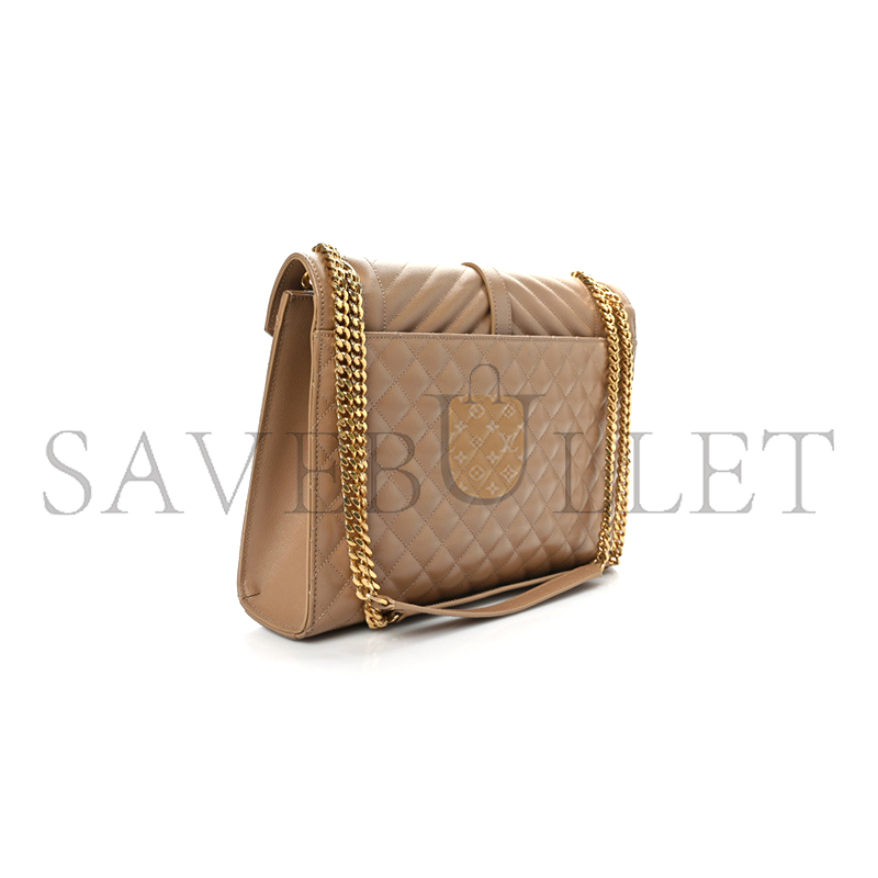 YSL BROWN ENVELOPE SHOULDER BAG 600185AACT72760 (31*22*7.5cm)