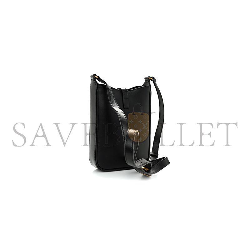 YSL MINI LE 5 À 7 VERTICAL HOBO BLACK 7352142R20W (18*13.5*3.5cm)