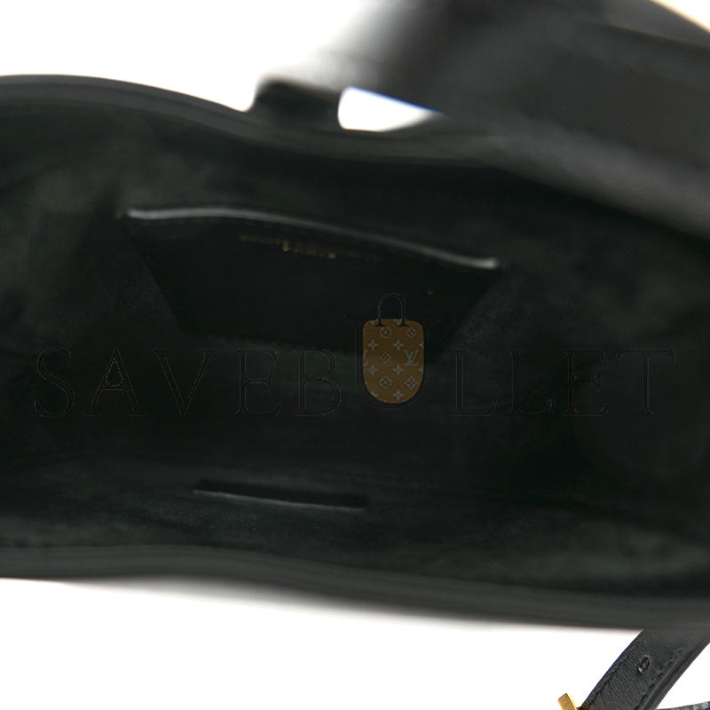 YSL MINI LE 5 À 7 VERTICAL HOBO BLACK 7352142R20W (18*13.5*3.5cm)