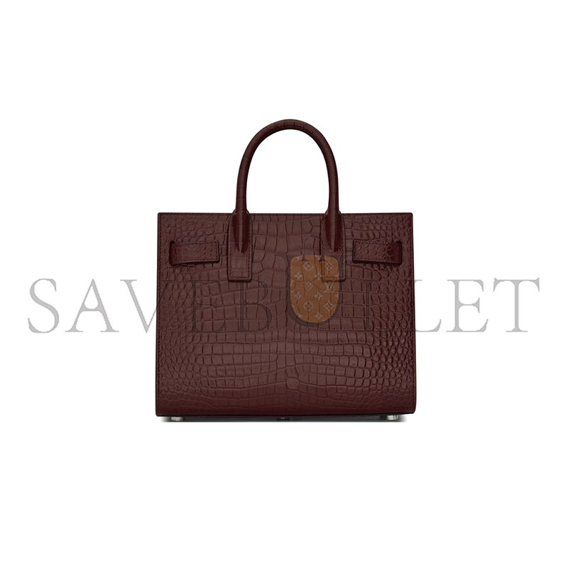 YSL SAC DE JOUR NANO BAG IN CROCODILE-EMBOSSED LEATHER 392035DND1N6475 (22*18*10.5cm) YSL SAC DE JOUR NANO BAG IN CROCODILE-EMBOSSED LEATHER 392035DND1N6475 (22*18*10.5cm)