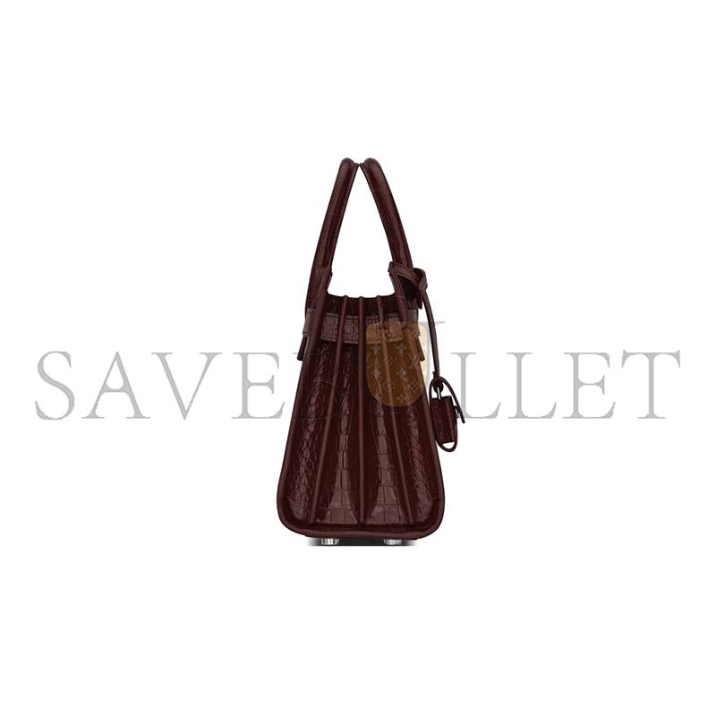 YSL SAC DE JOUR NANO BAG IN CROCODILE-EMBOSSED LEATHER 392035DND1N6475 (22*18*10.5cm) YSL SAC DE JOUR NANO BAG IN CROCODILE-EMBOSSED LEATHER 392035DND1N6475 (22*18*10.5cm)