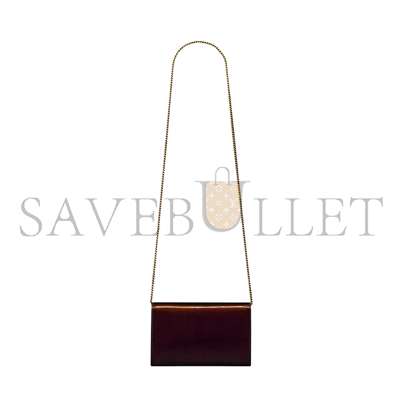 YSL UPTOWN POUCH IN PATENT LEATHER 116201106000000 (19*12*3cm)