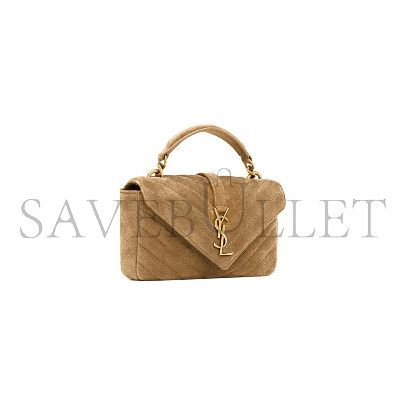 YSL COLLEGE MINI IN SUEDE 7794301U8273194 (20*13*3cm) YSL COLLEGE MINI IN SUEDE 7794301U8273194 (20*13*3cm)